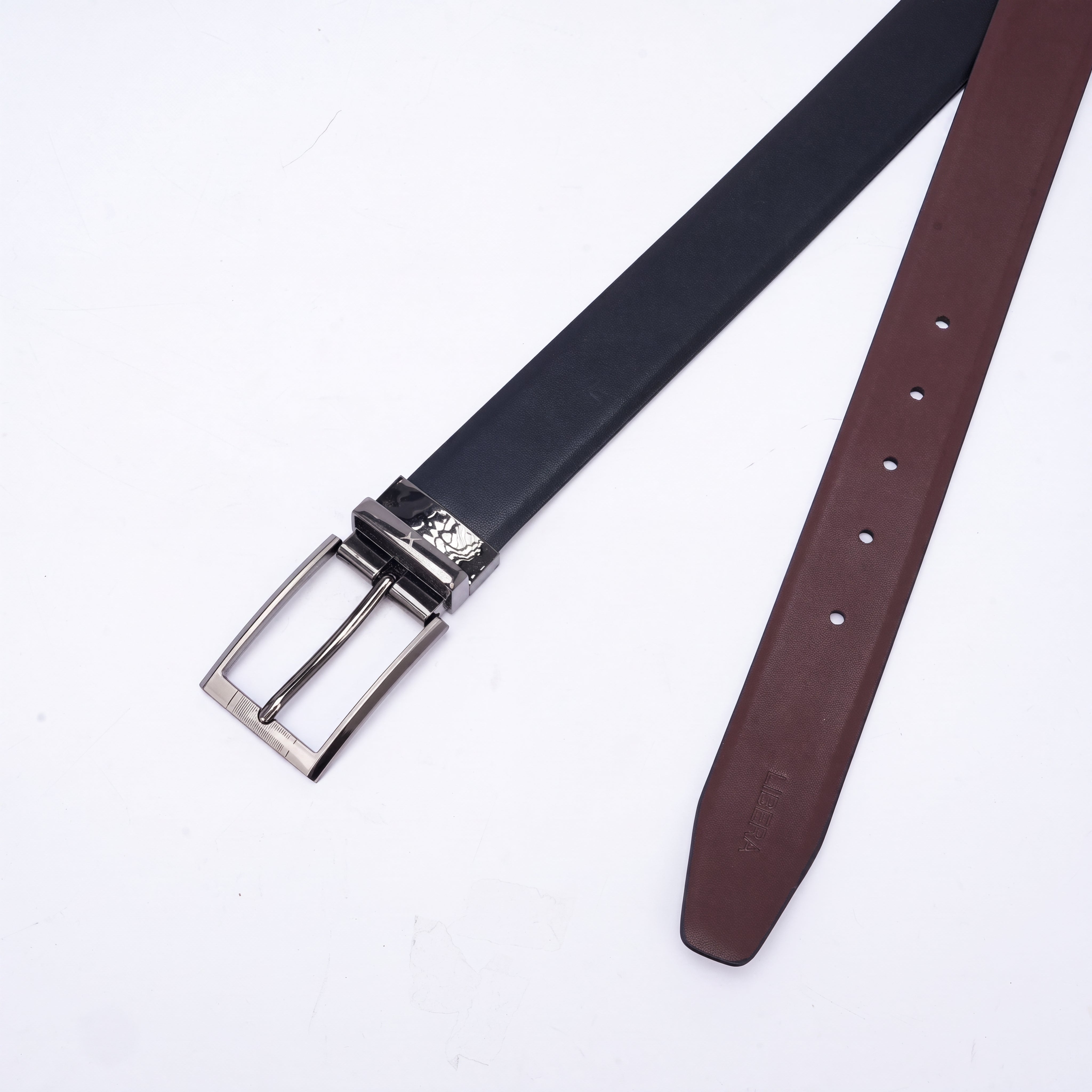 Genuine Leather Reversible Standard Lock Belt - Black | Brown