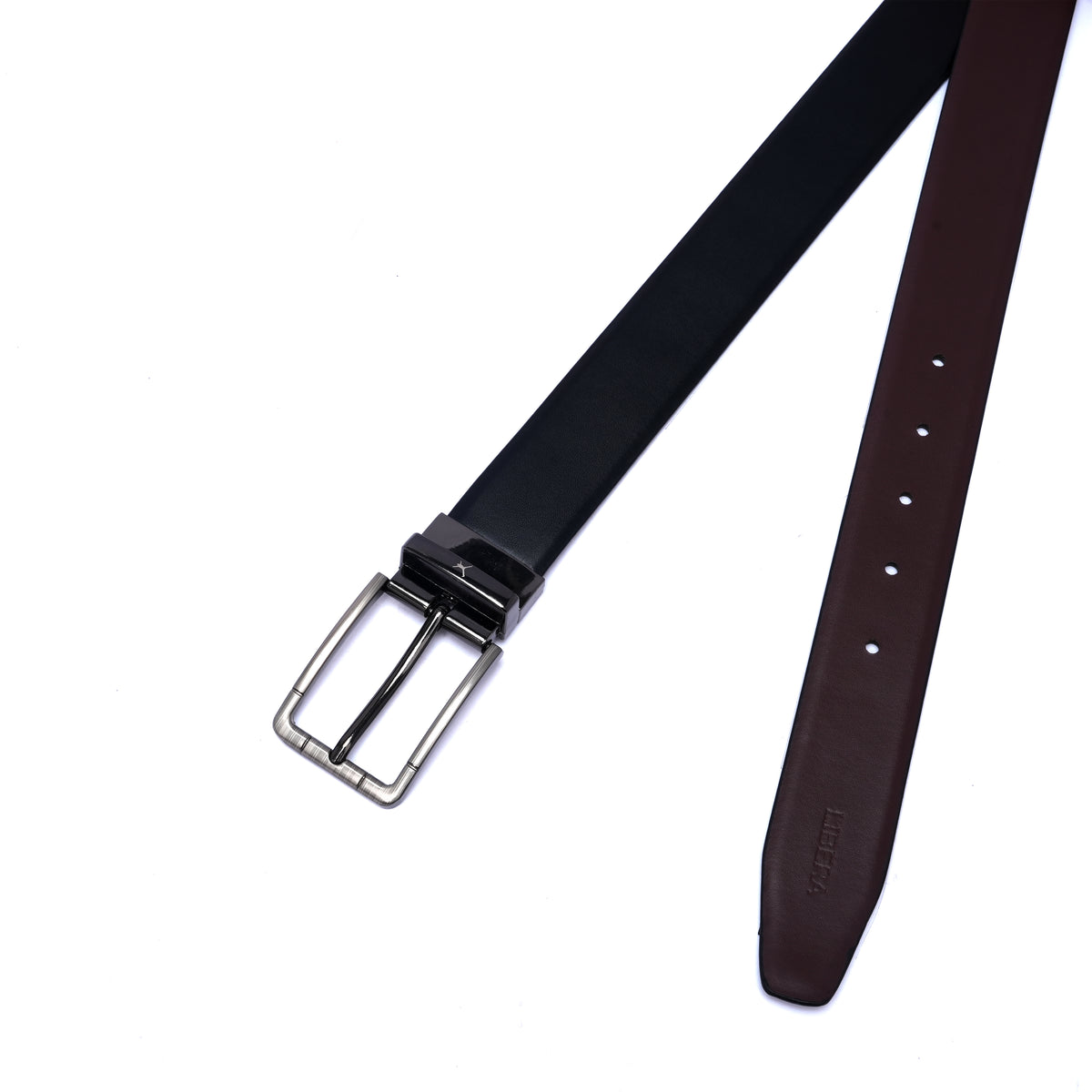 Genuine Leather Reversible Standard Lock Belt - Black | Coffee Brown