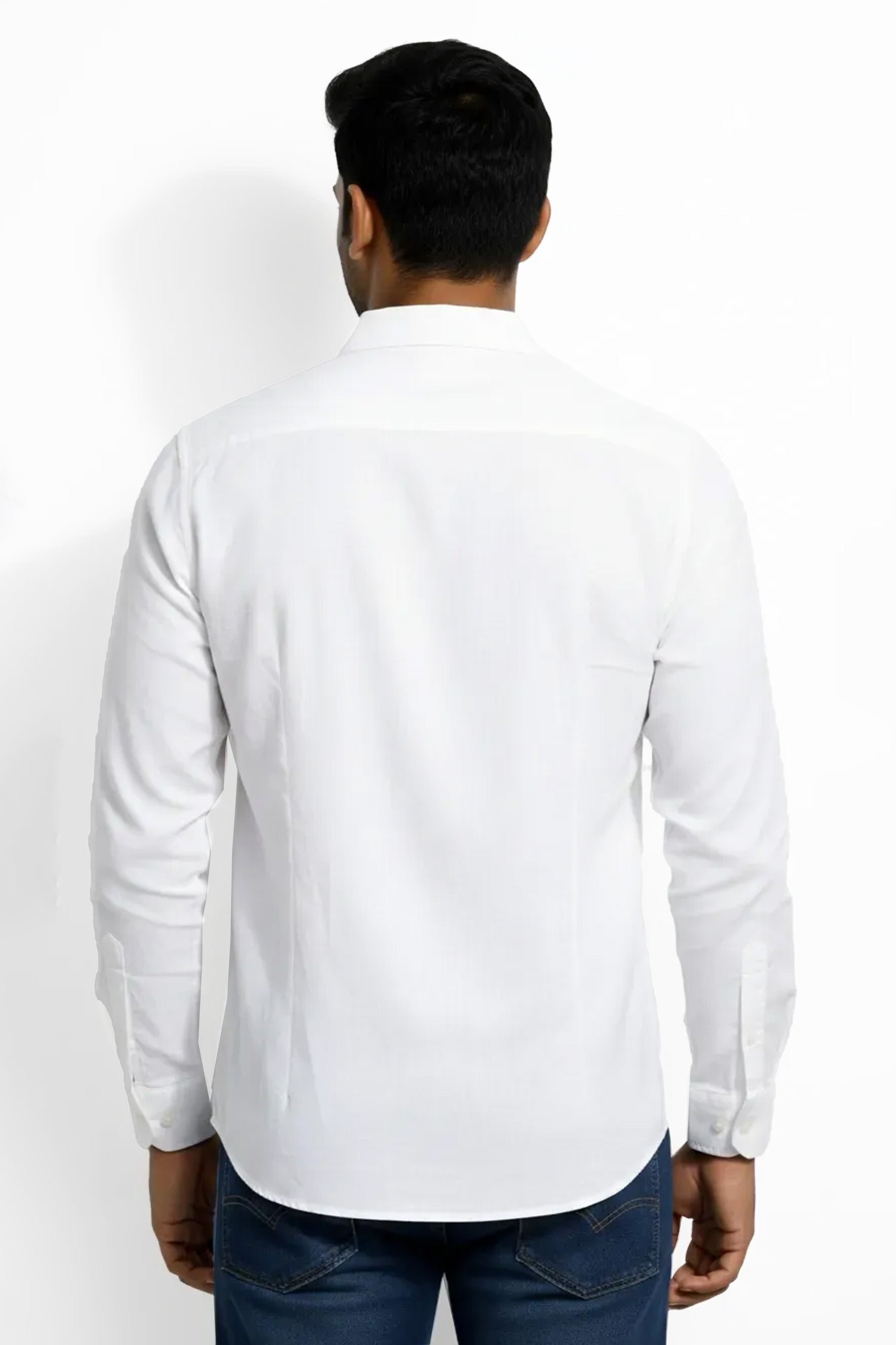 Slim Fit Cotton Linen L/S Shirt