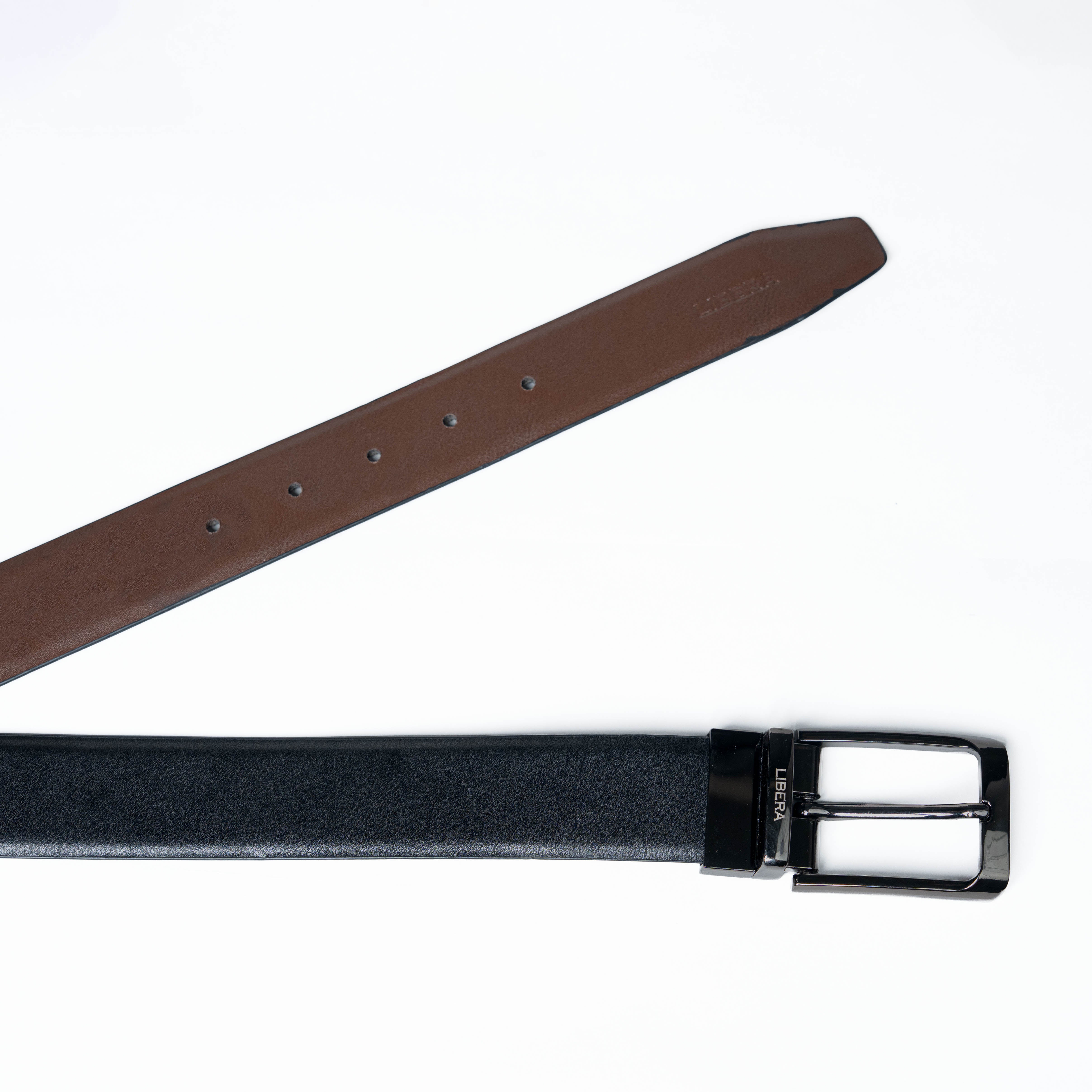 Reversible Standard Lock Belt - Black / Dark Brown