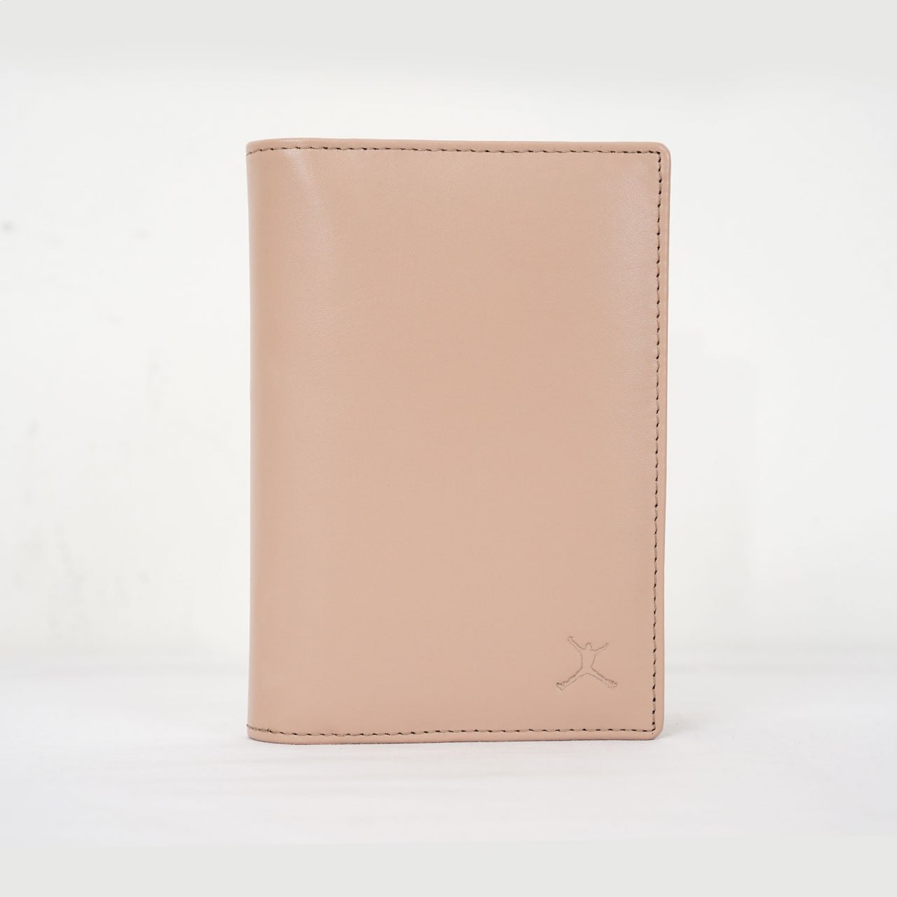 Leather Passport Holder Cream Pink