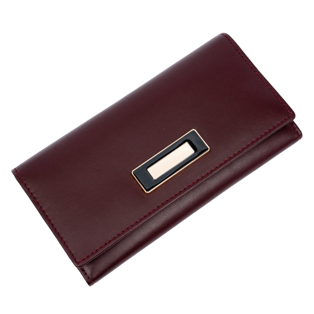 Italian Leather RFID Ladies Wallet - Burgundy