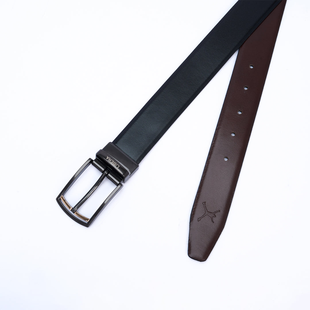 Reversible Standard Lock Belt - Black & Coffee Brown