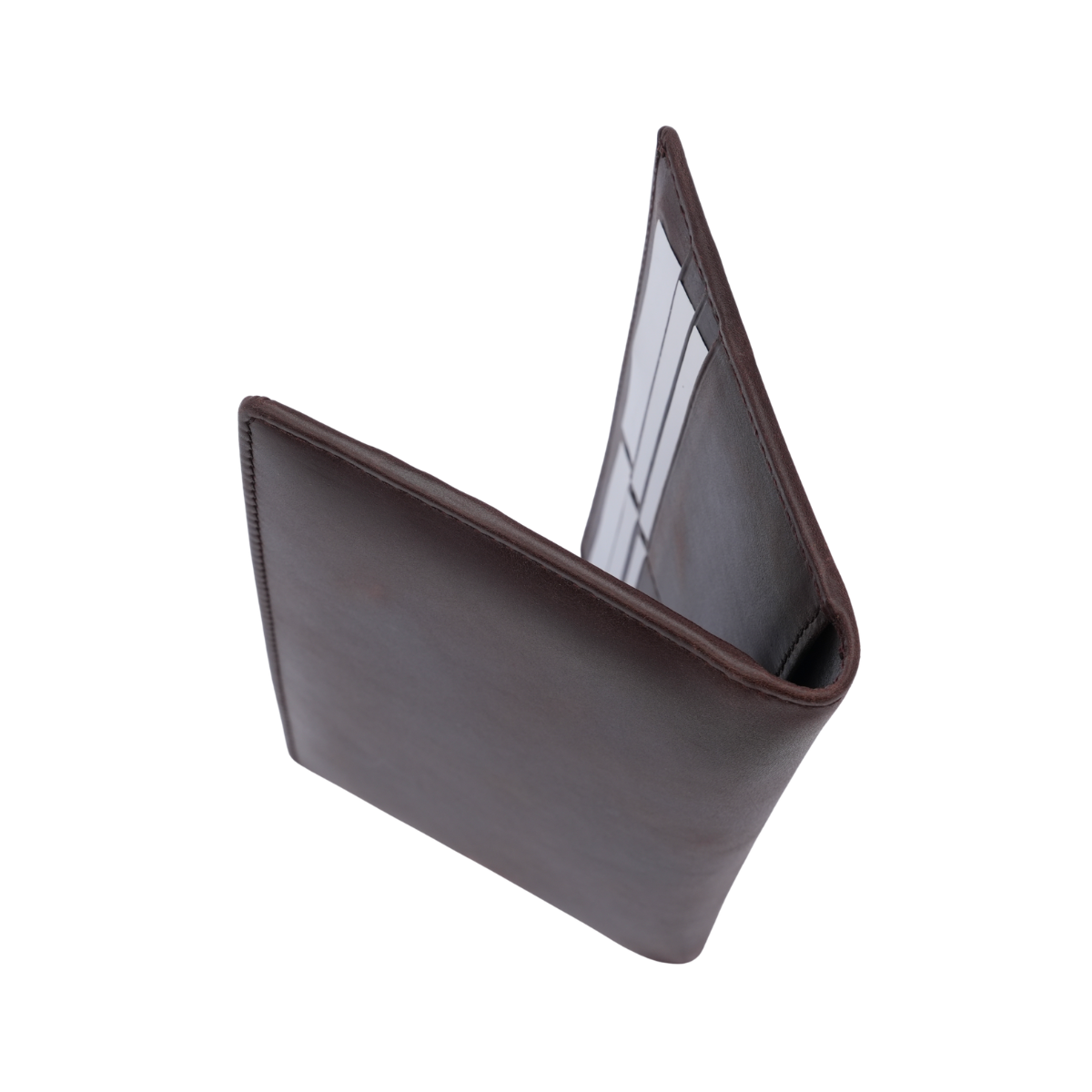 Genuine Leather Ladies RFID Long Wallet - Coffee Brown