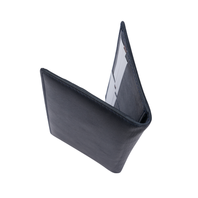 Genuine Leather Ladies RFID Long Wallet - Black