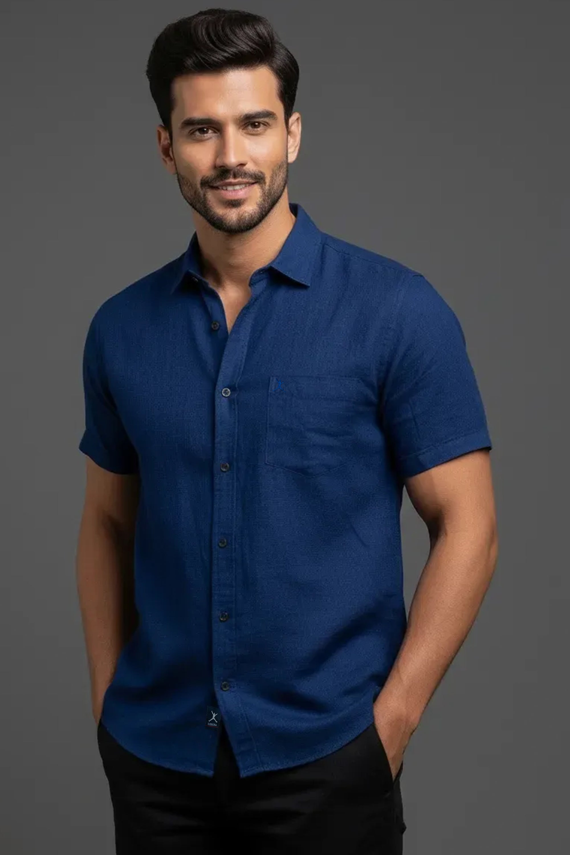 Slim Fit Plain S/S Shirt