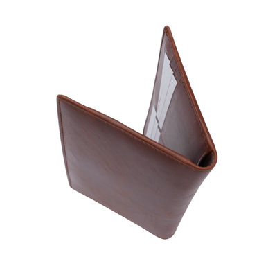 Genuine Leather Ladies RFID Long Wallet - Tan