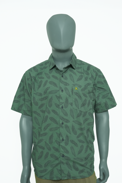 Slim Fit Cotton Printed S/S Shirt