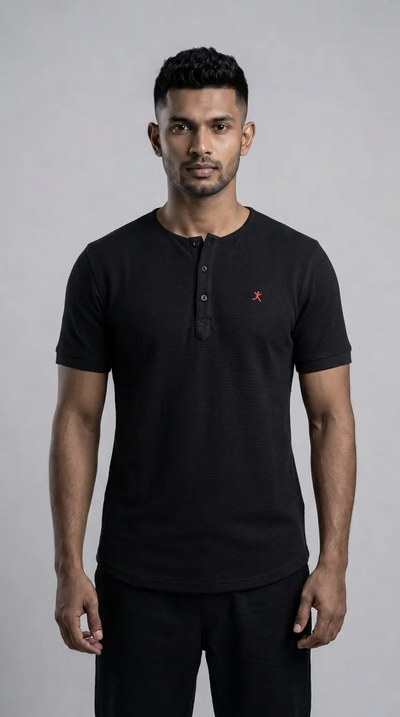 Slim Fit Plain Half Kurtha