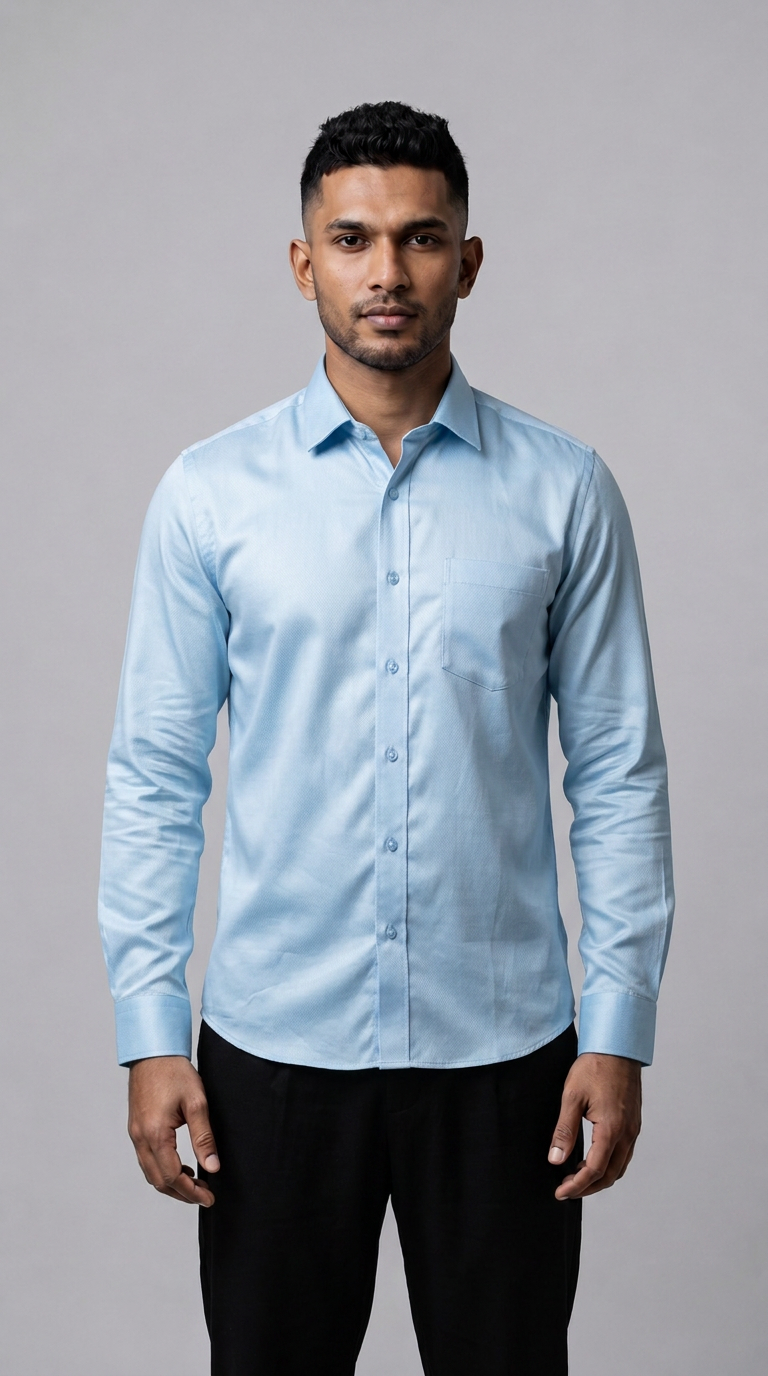 Slim Fit Plain L/S Shirt