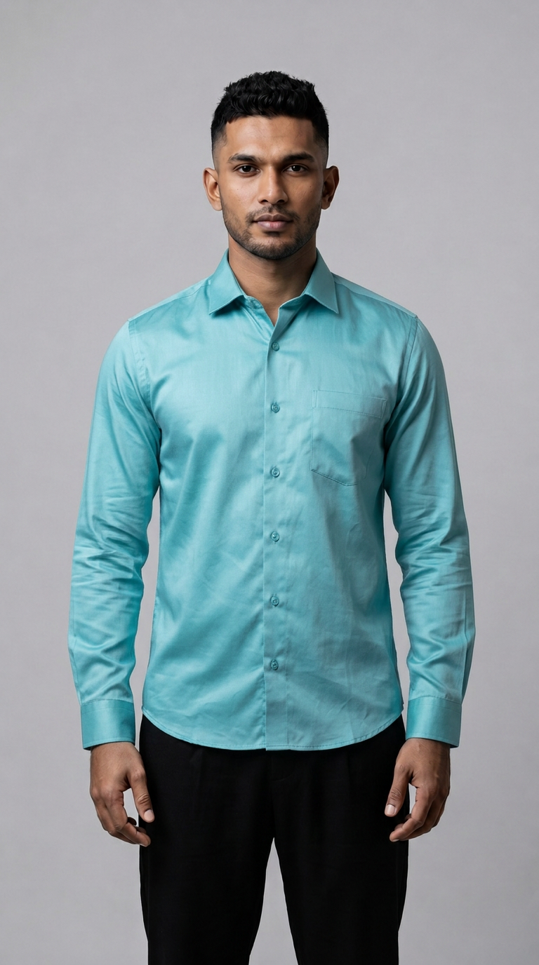 Slim Fit Plain L/S Shirt