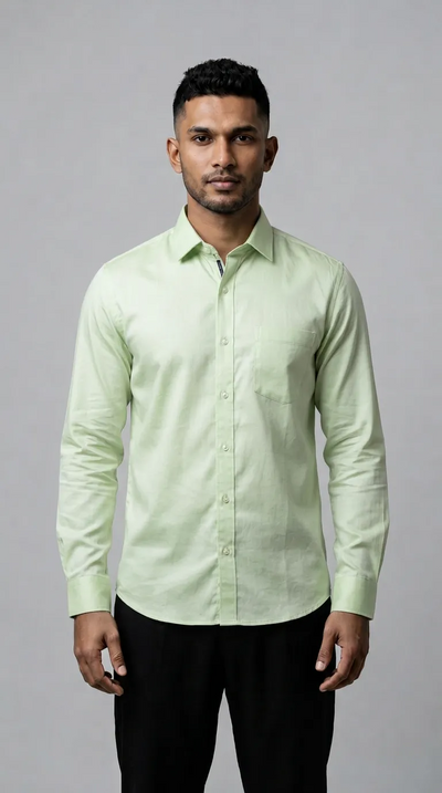 Slim Fit Plain L/S Shirt