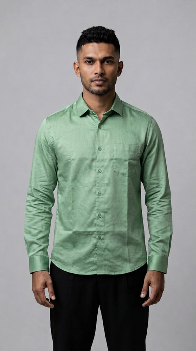 Slim Fit Plain L/S Shirt