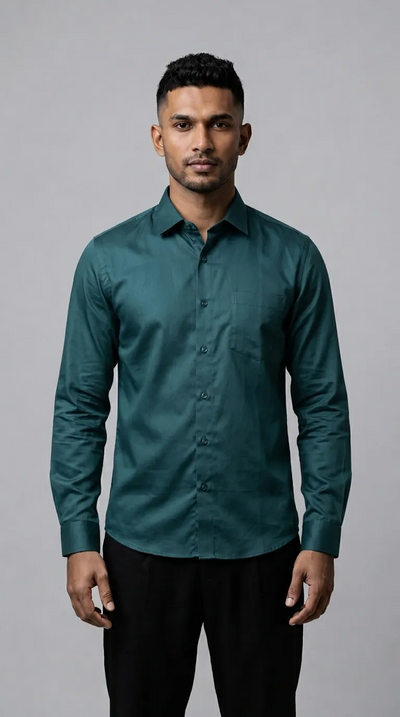 Slim Fit Plain L/S Shirt