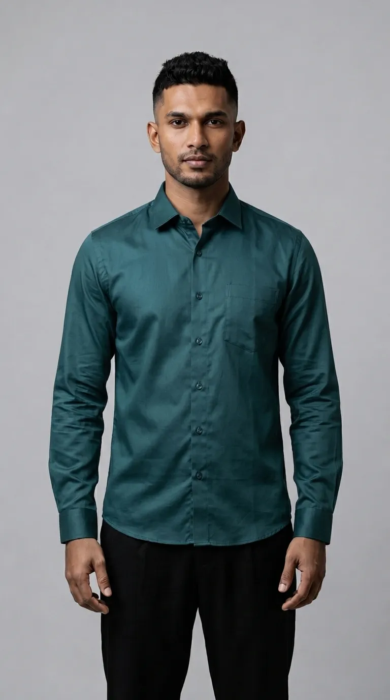 Slim Fit Plain L/S Shirt