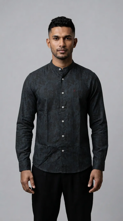 Slim Fit Printed L/S Shirt
