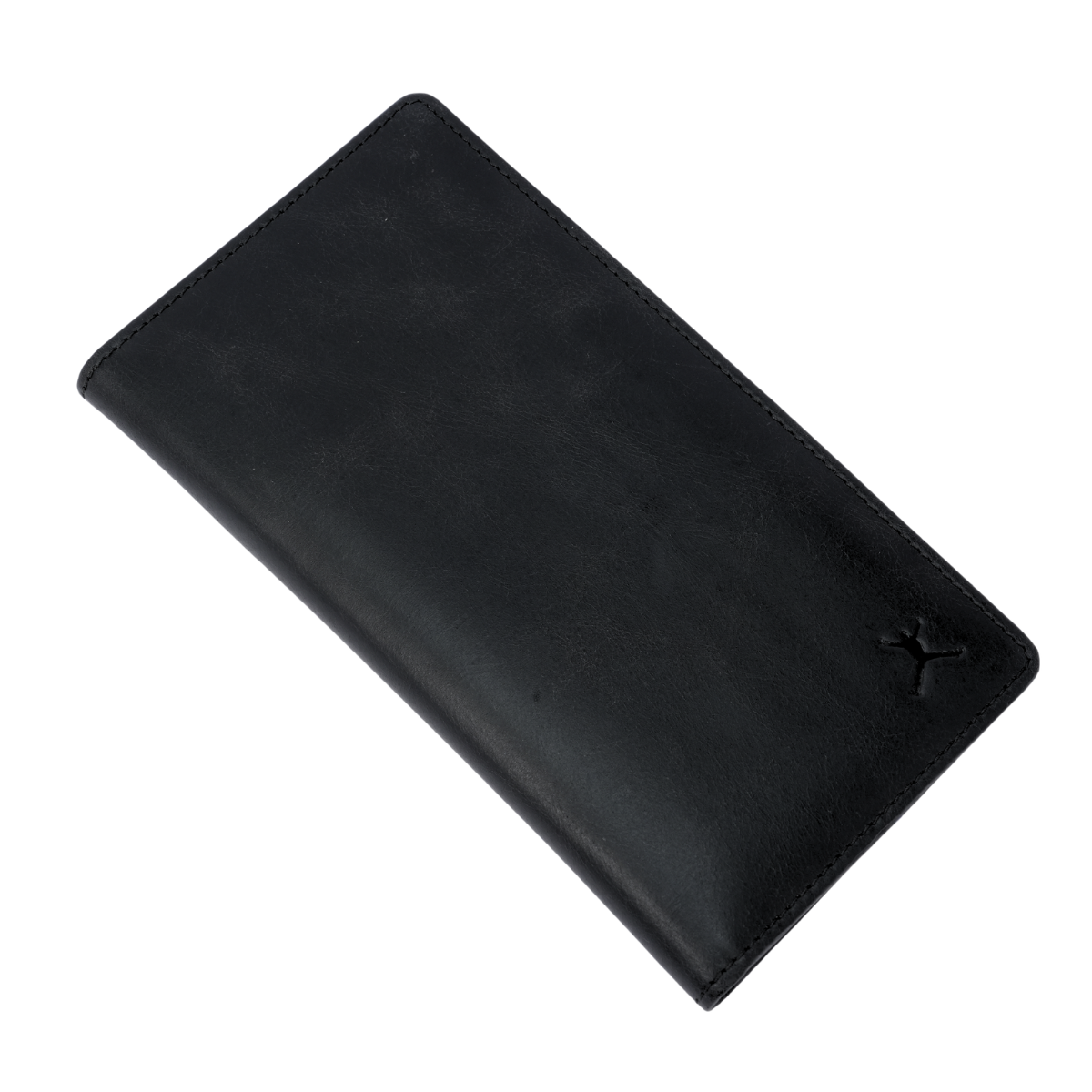 Genuine Leather Ladies RFID Long Wallet - Black