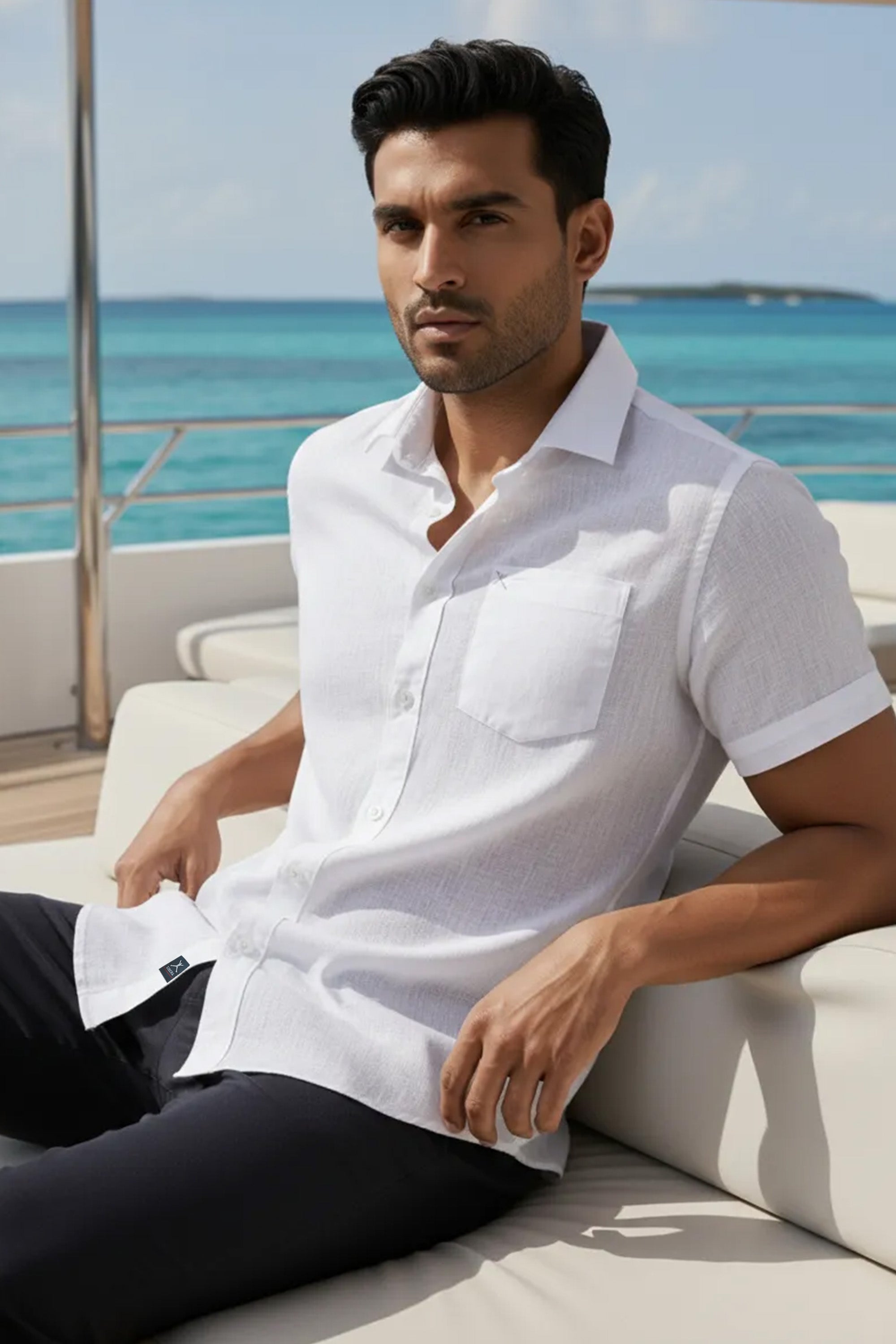 Slim Fit White S/S Shirt