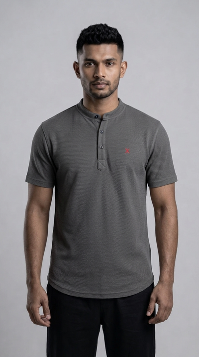 Slim Fit Plain Half Kurtha