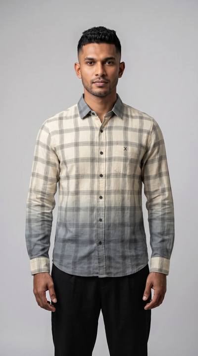 Slim Fit Checked L/S Shirt