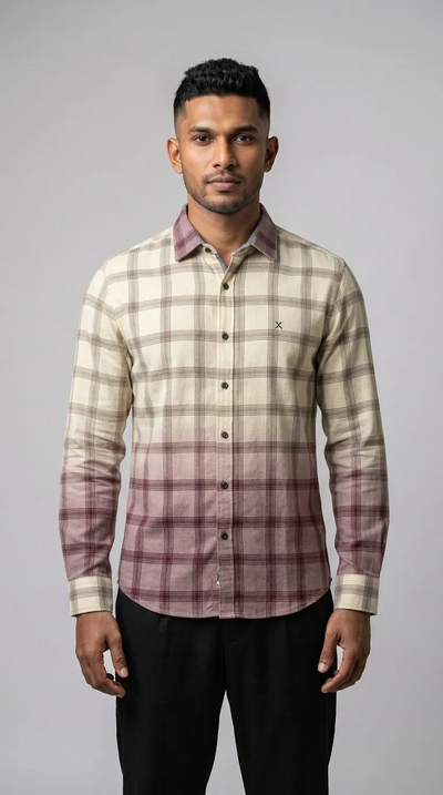 Slim Fit Checked L/S Shirt