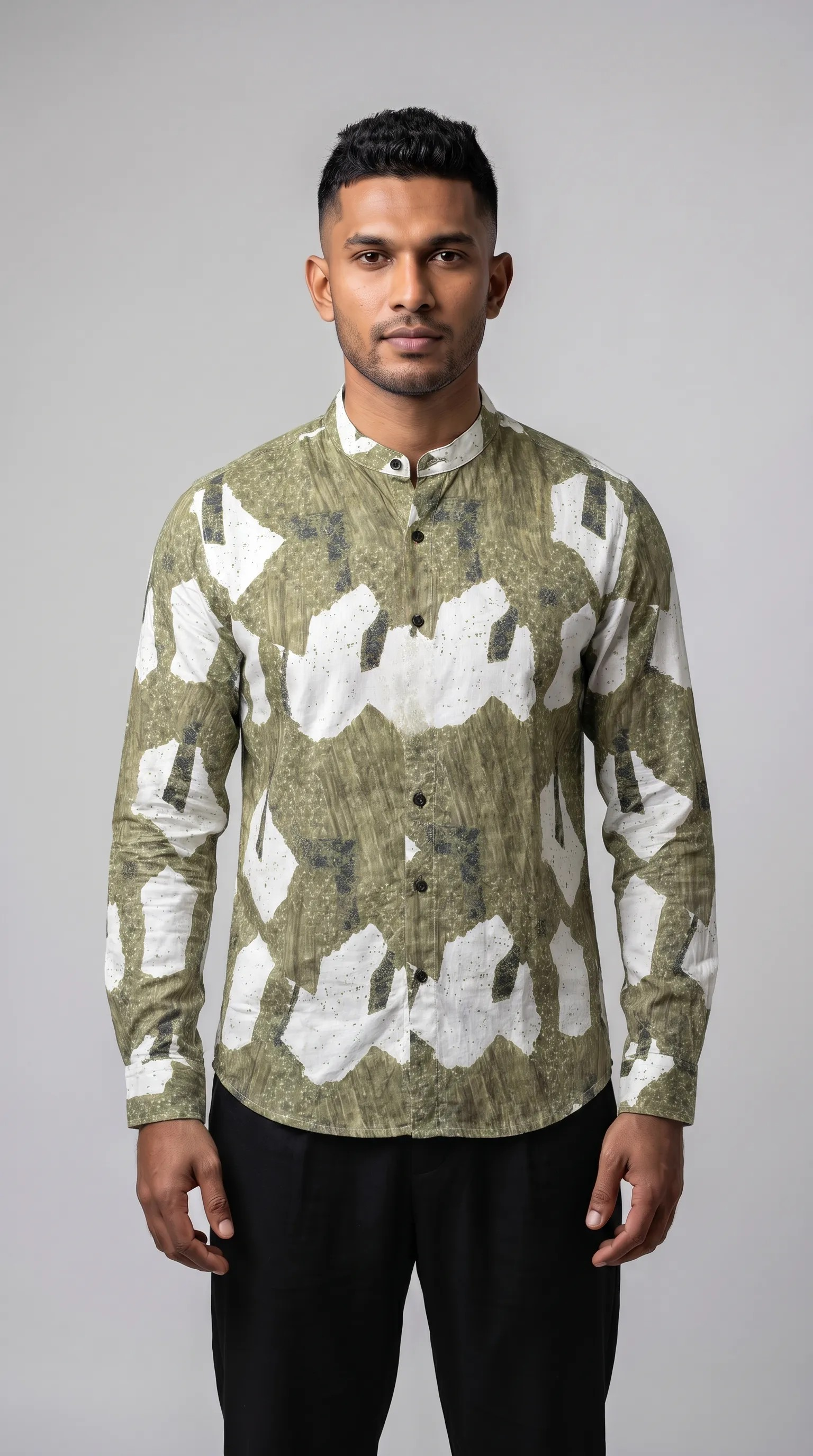 Slim Fit Printed L/S Shirt