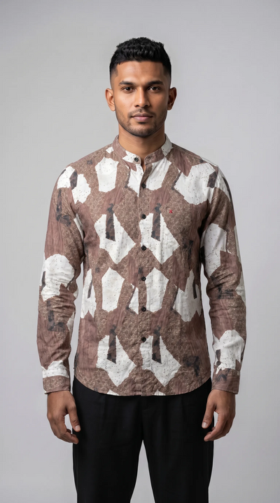 Slim Fit Printed L/S Shirt
