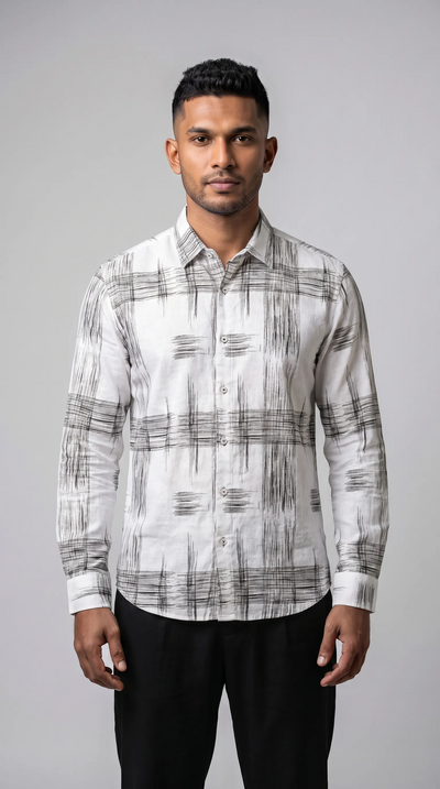 Slim Fit Printed L/S Shirt