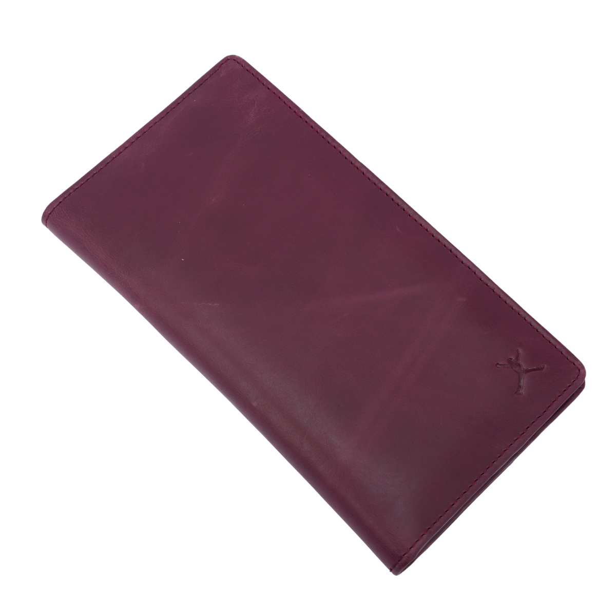 Genuine Leather Ladies RFID Long Wallet - Burgundy