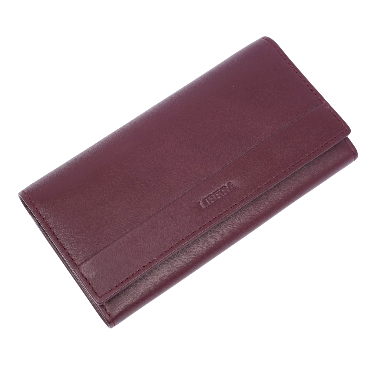 Italian Leather RFID Ladies Wallet - Burgundy