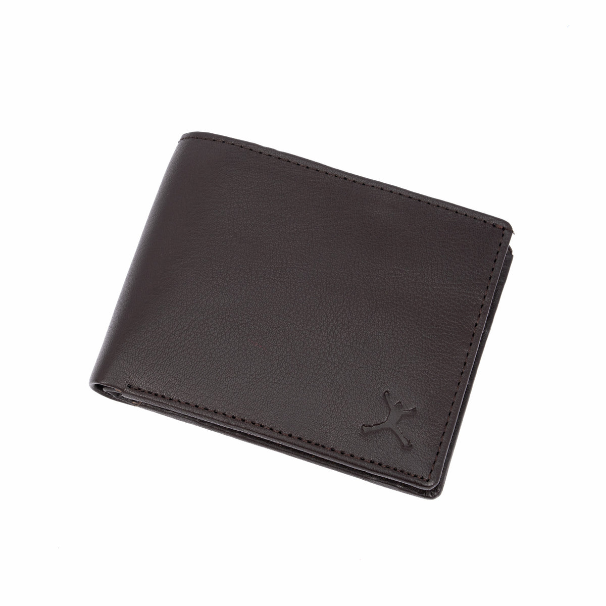 Genuine Leather Coin Pocket Wallet - Coffee Brown