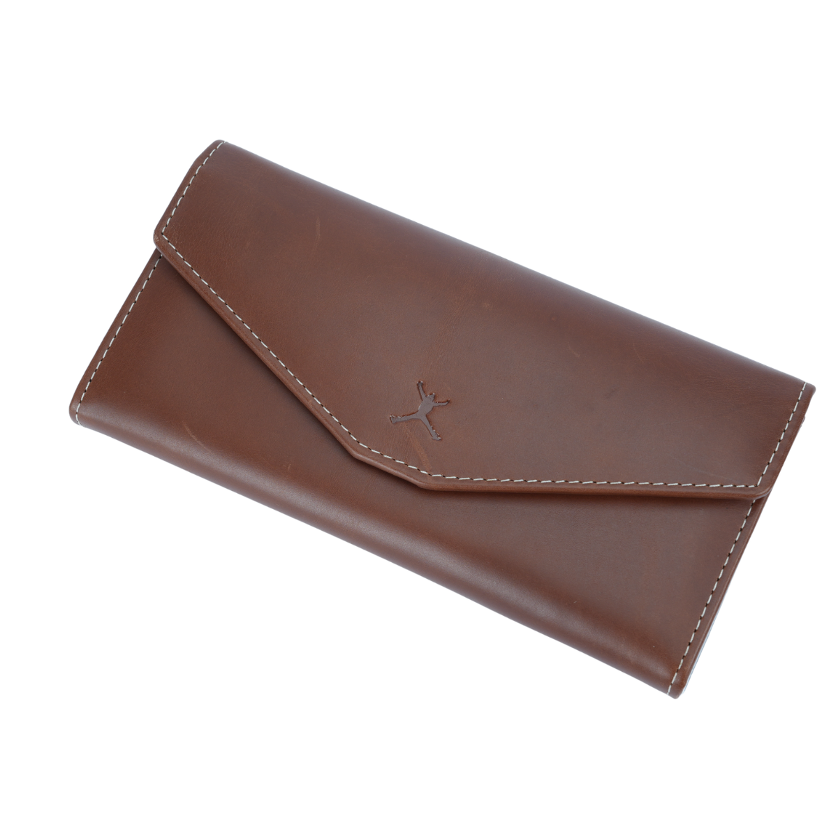 Italian Leather RFID Ladies Envelope Clutch Wallet - Tan