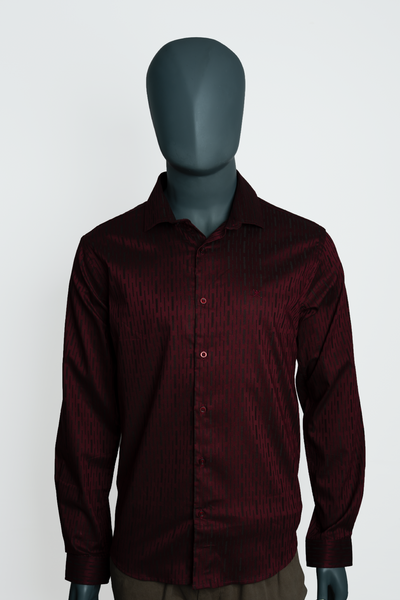 Slim Fit  Plain Shirt - L/S