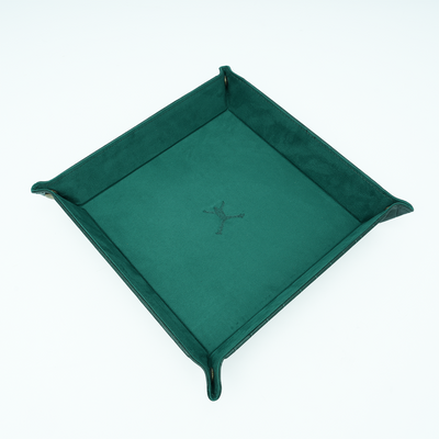 Italian Leather Tray Large - Green