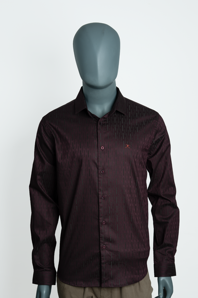 Slim Fit  Plain Shirt - L/S
