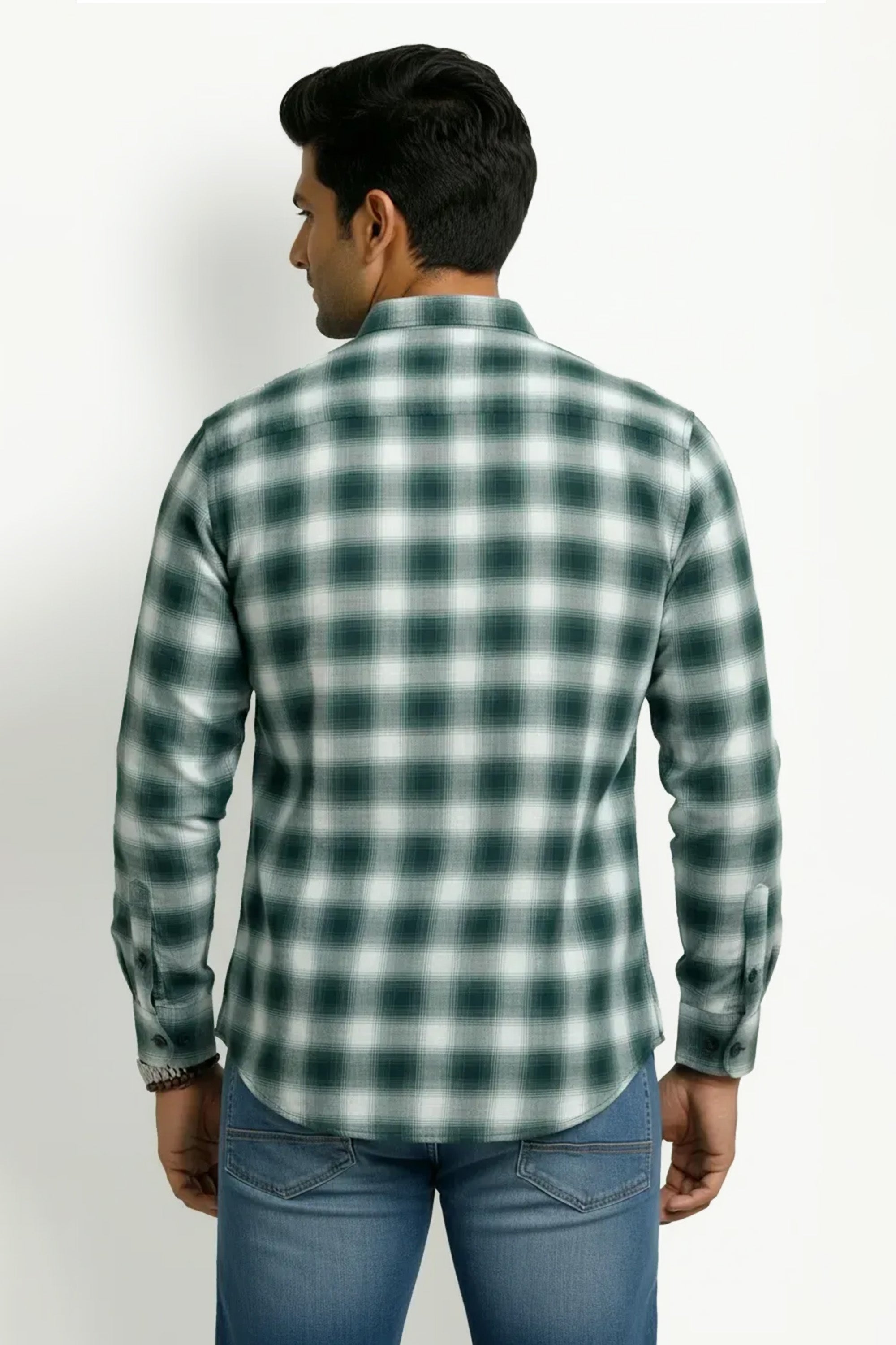 Slim Fit Cotton Check L/S Shirt