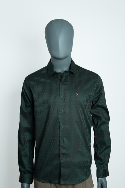 Slim Fit  Plain Shirt - L/S