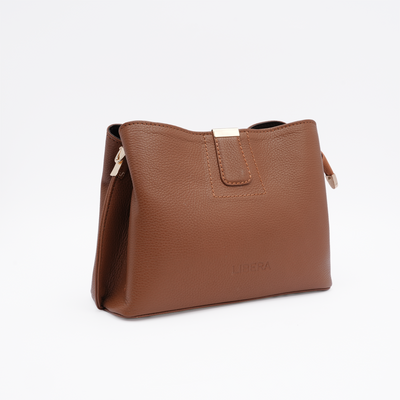 Italian Leather Structured Handbag