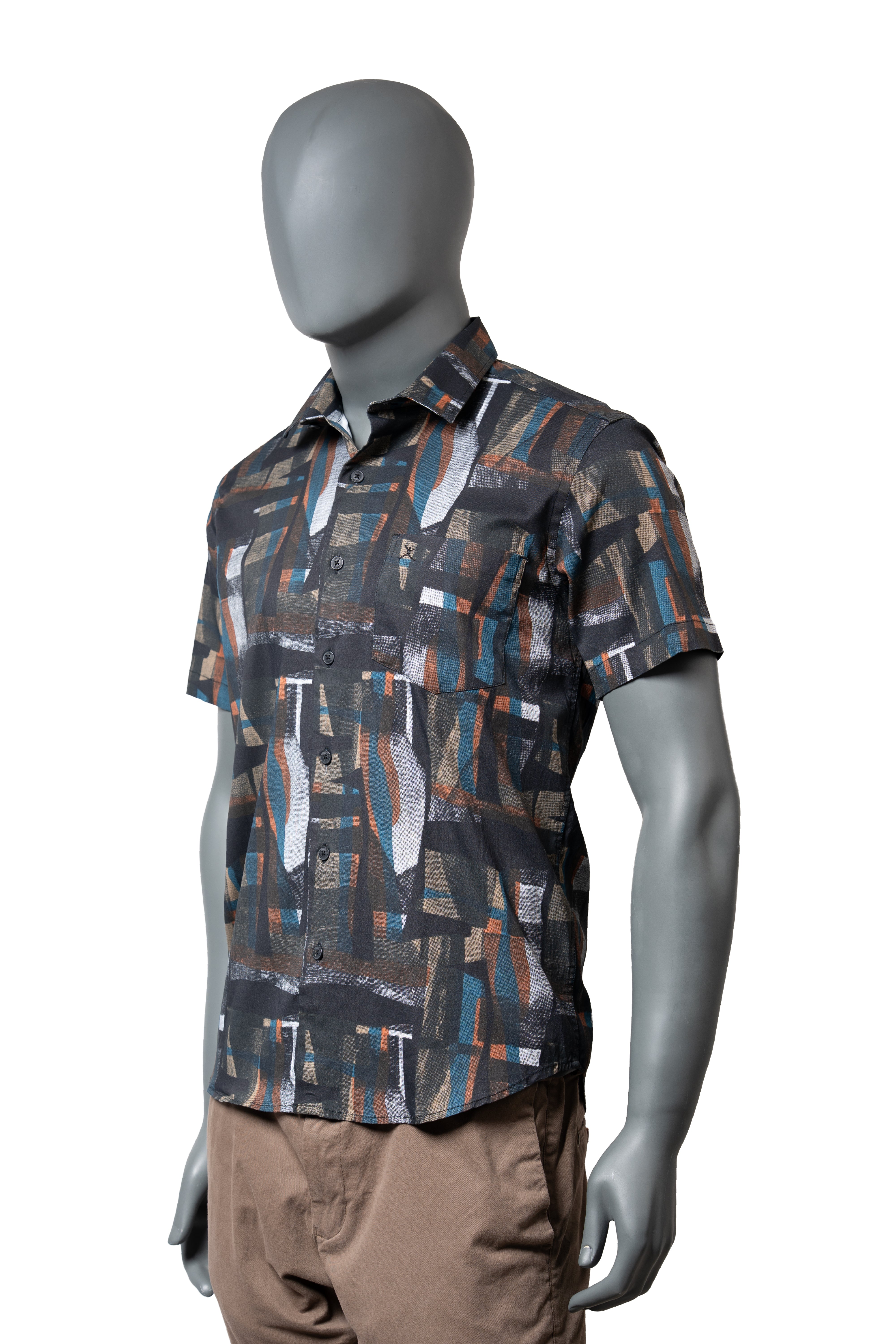 Slim Fit Printed S/S Shirt