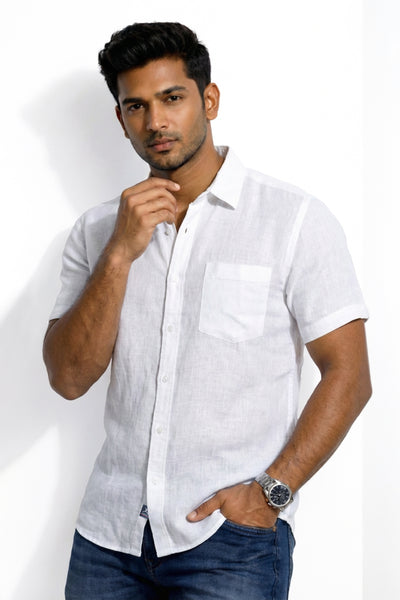 Slim Fit Premium Linen S/S Shirt