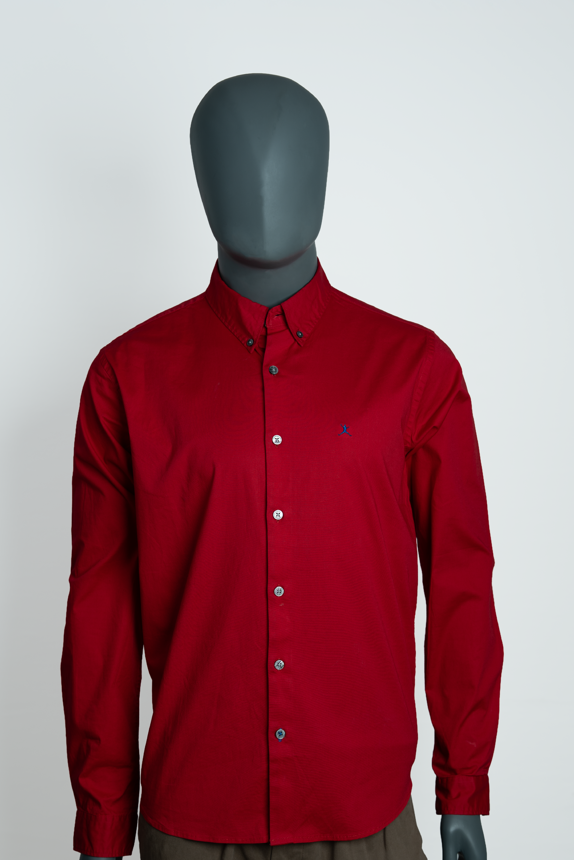 Slim Fit  Plain Shirt - L/S