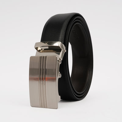 Genuine Leather Auto Lock Belt - Black | Dark Brown