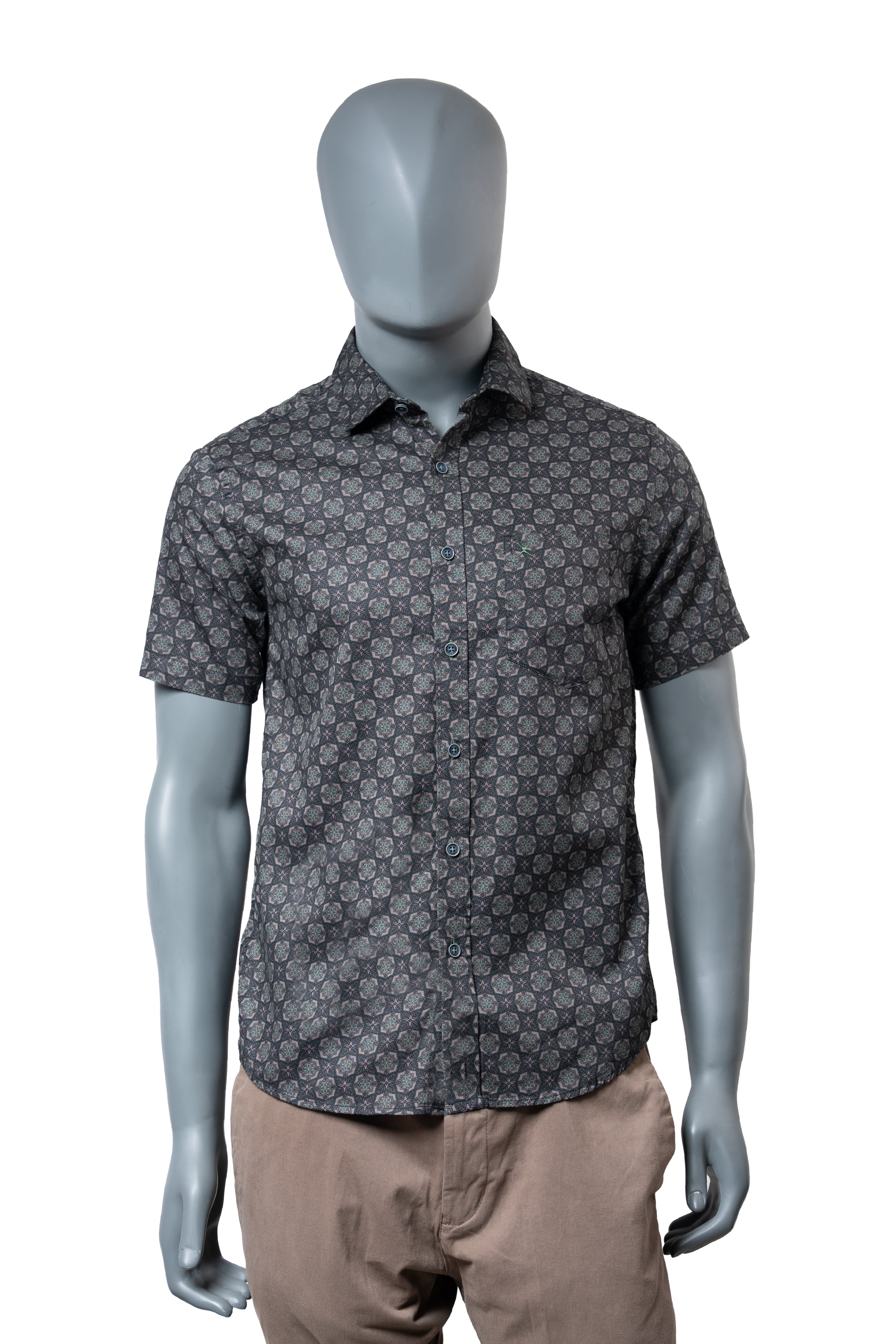 Slim Fit Printed S/S Shirt