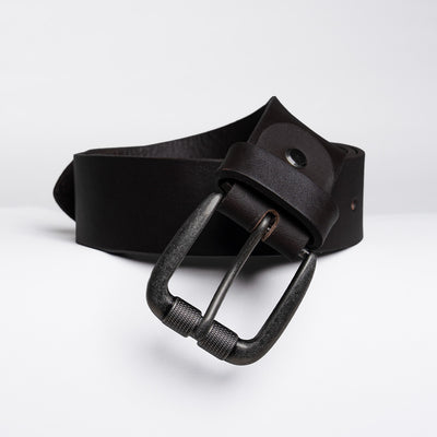 Gents Casual Leather Belt - Coffee Brown