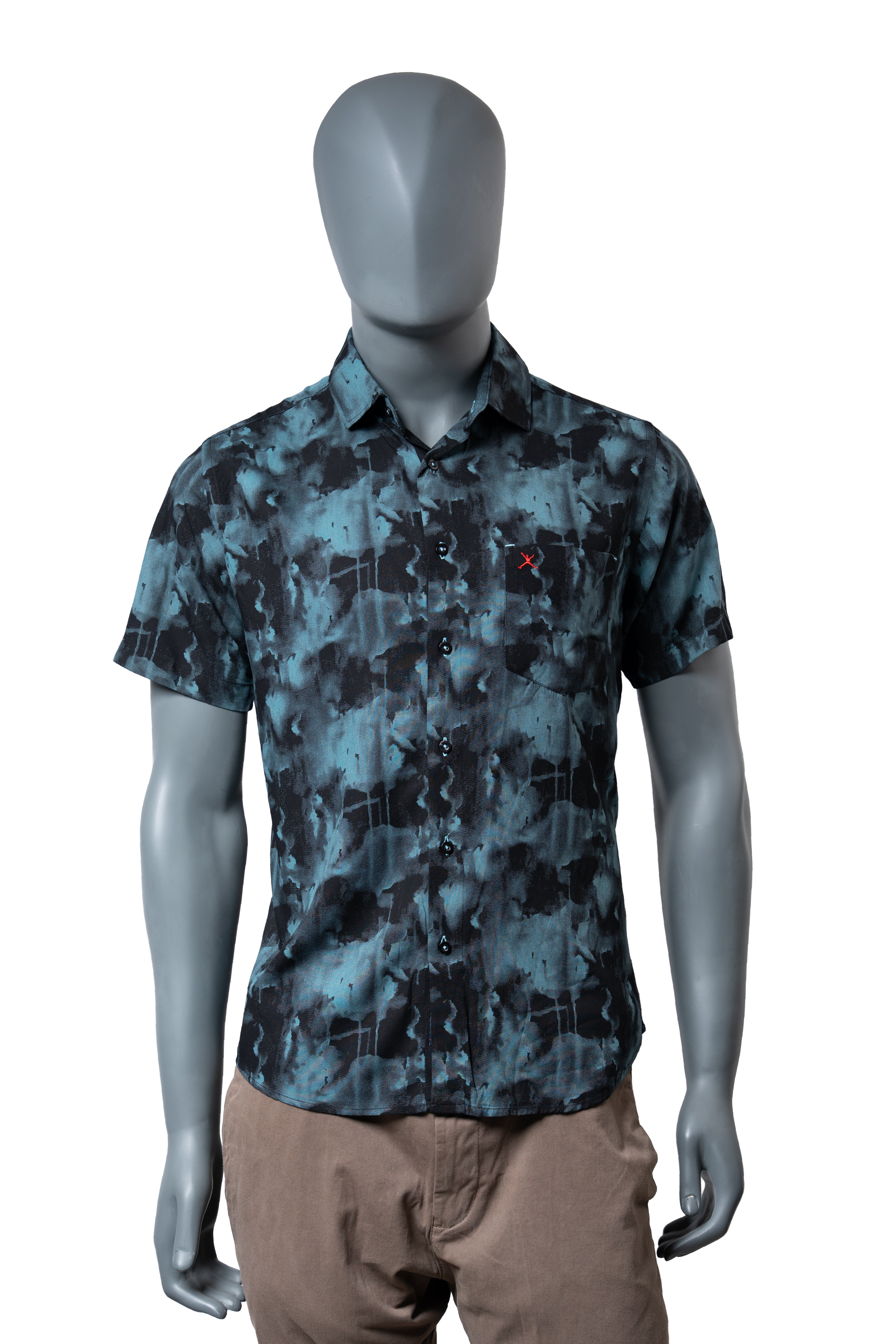 Slim Fit Printed S/S Shirt