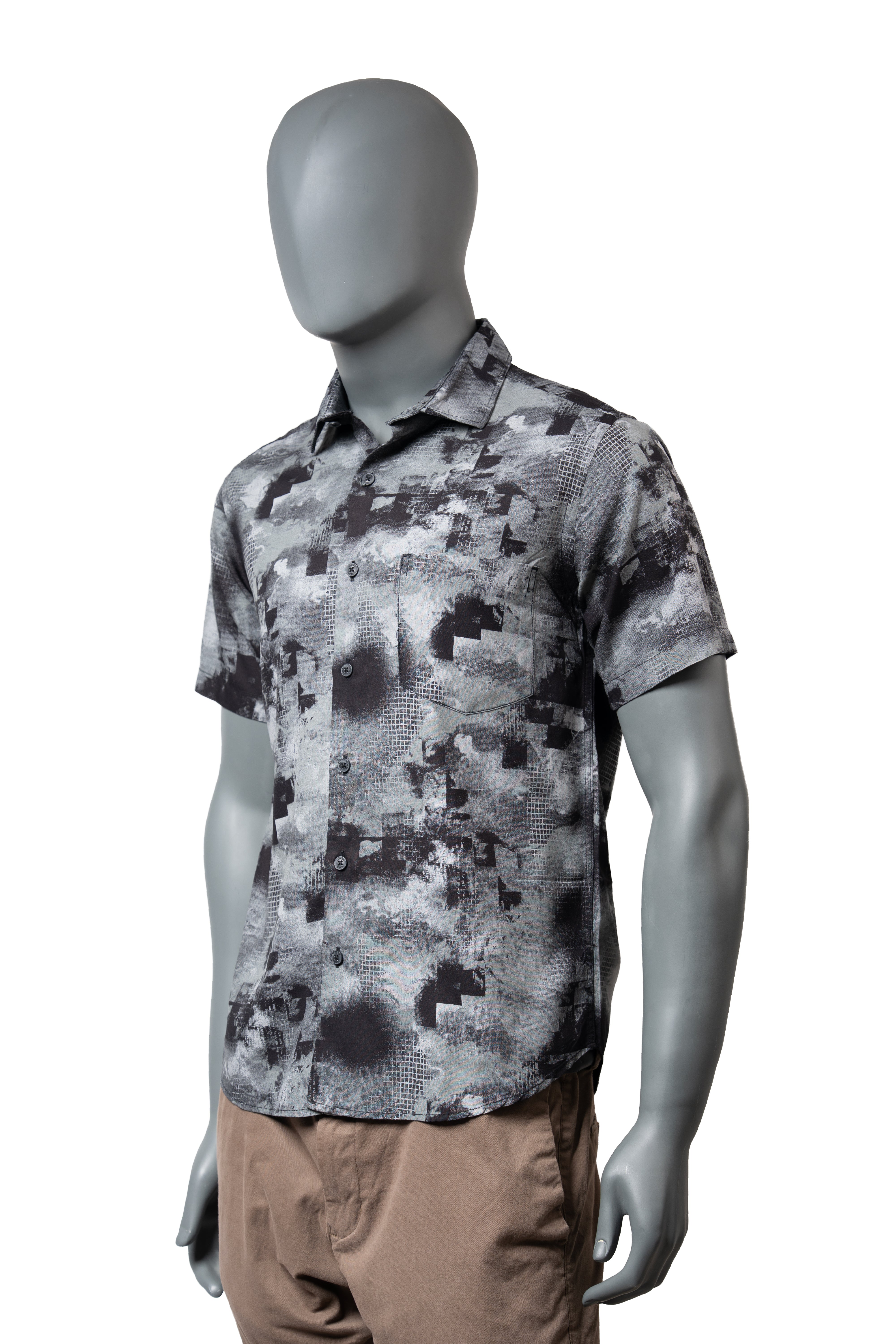 Slim Fit Printed S/S Shirt