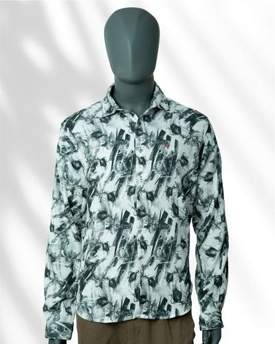 Slim Fit  Printed Shirt - L/S