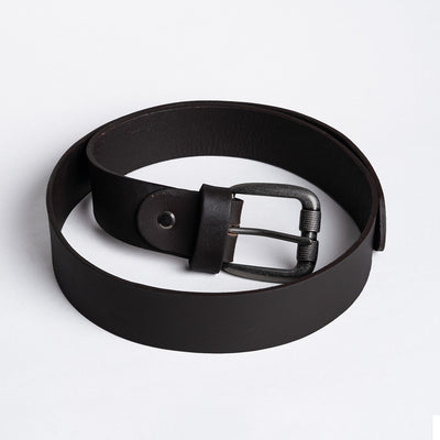 Gents Casual Leather Belt - Coffee Brown