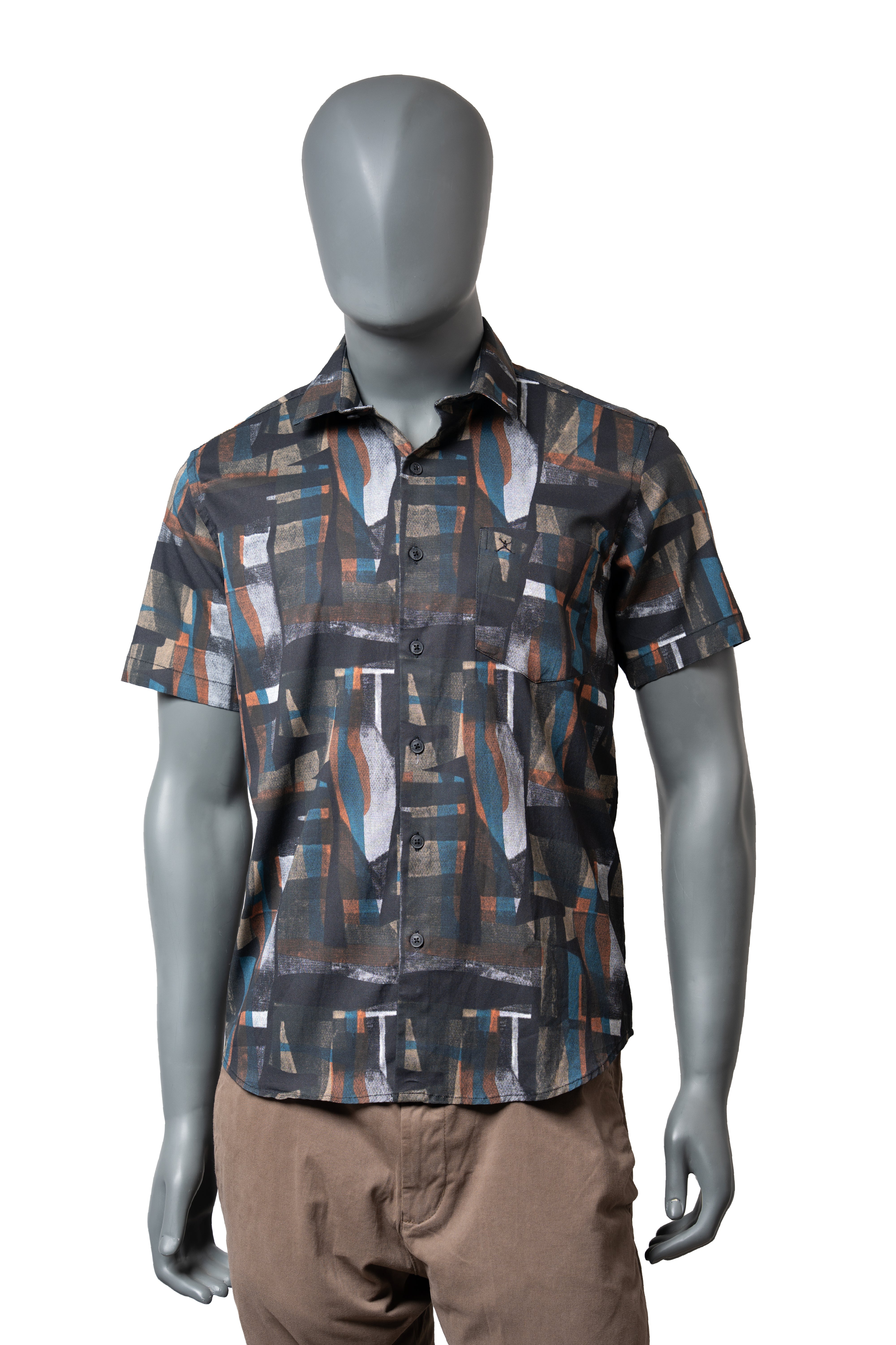 Slim Fit Printed S/S Shirt