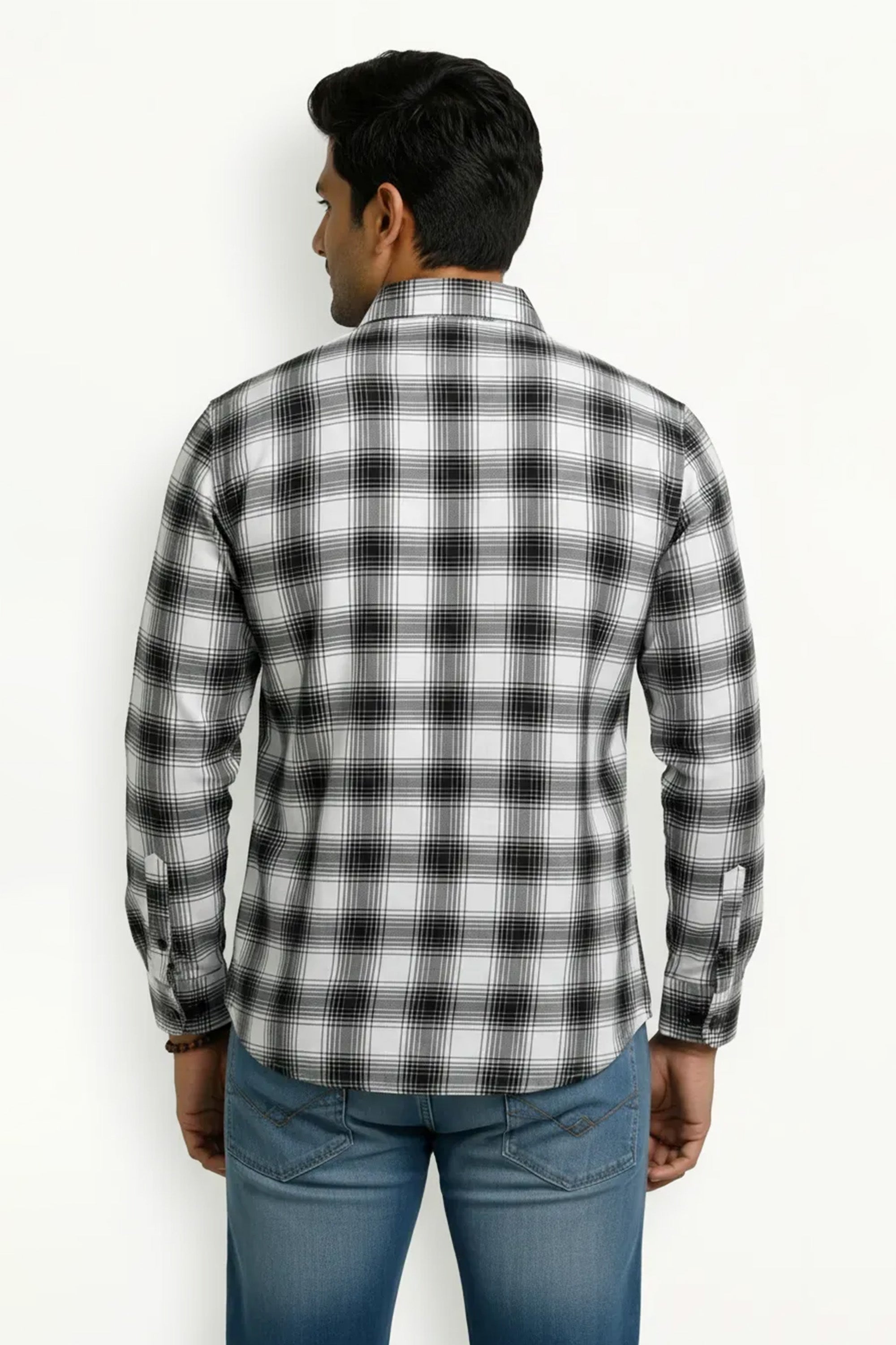 Slim Fit Cotton Check L/S Shirt